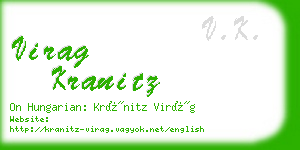 virag kranitz business card